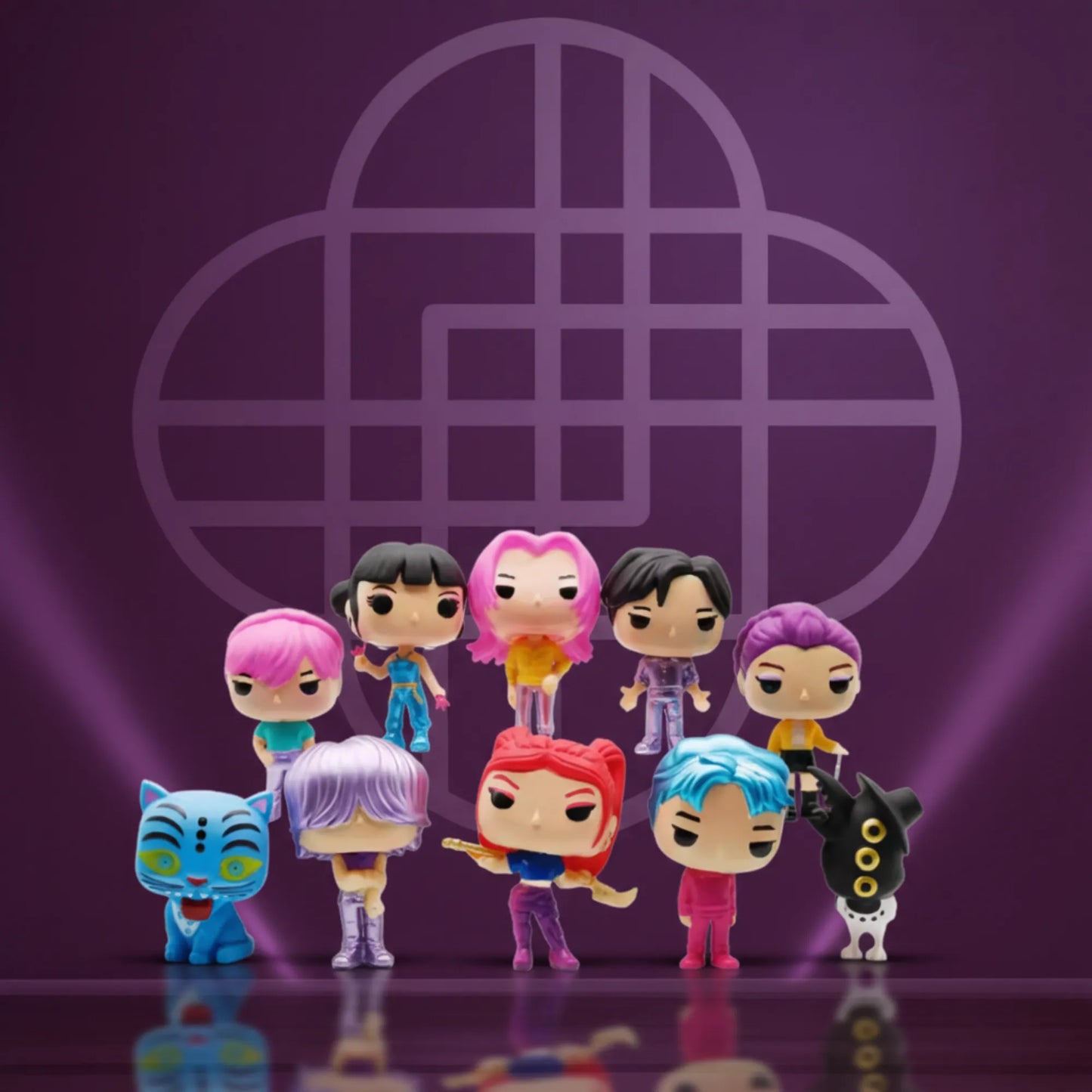 Set of 10 K-pop Figures